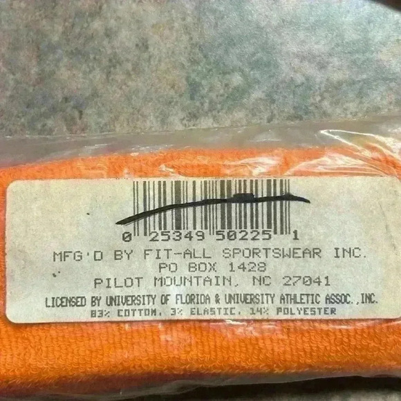 Officially licensed late‎ 80/Early 90 dead stock new in package Florida headband - Picture 2 of 4